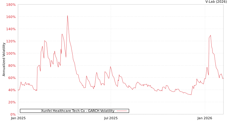 graph of Xunfei Healthcare Tech Co GARCH