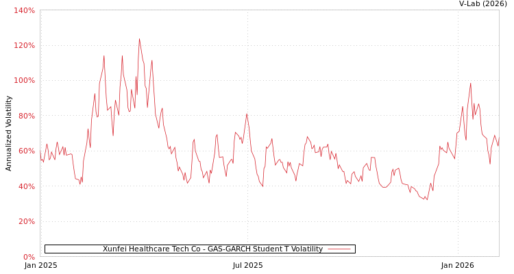 graph of Xunfei Healthcare Tech Co GAS-GARCH-T