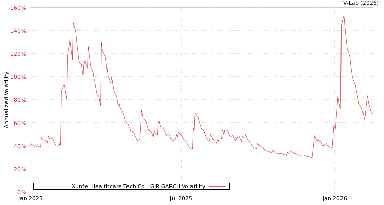 graph of Xunfei Healthcare Tech Co GJR-GARCH