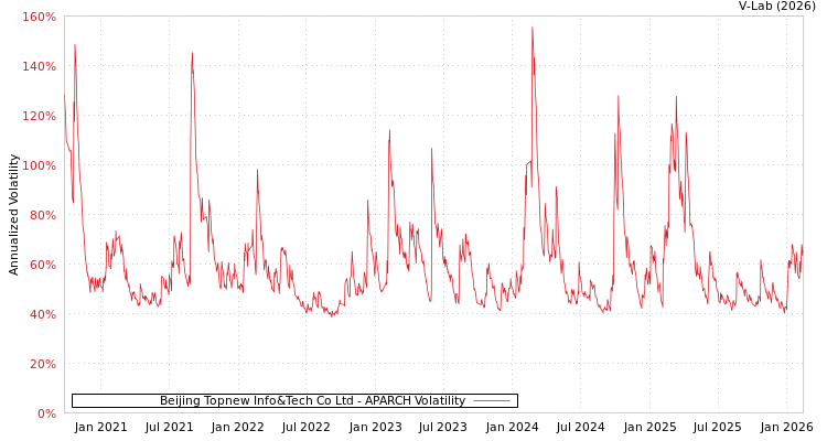 graph of Beijing Topnew Info&Tech Co Ltd APARCH