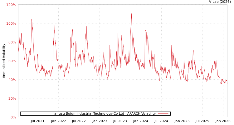 graph of Jiangsu Bojun Industrial Technology Co Ltd APARCH
