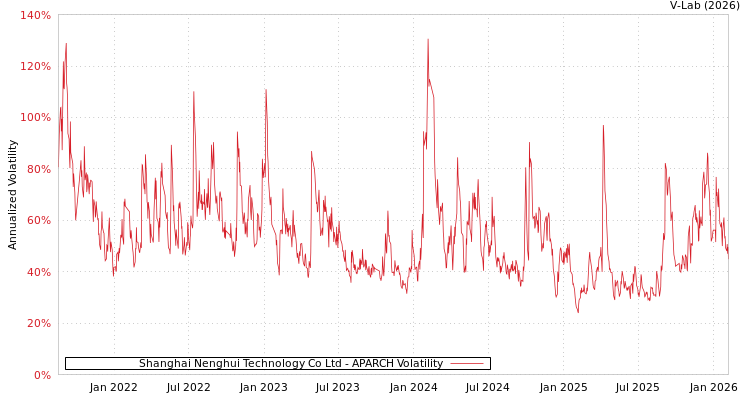 graph of Shanghai Nenghui Technology Co Ltd APARCH