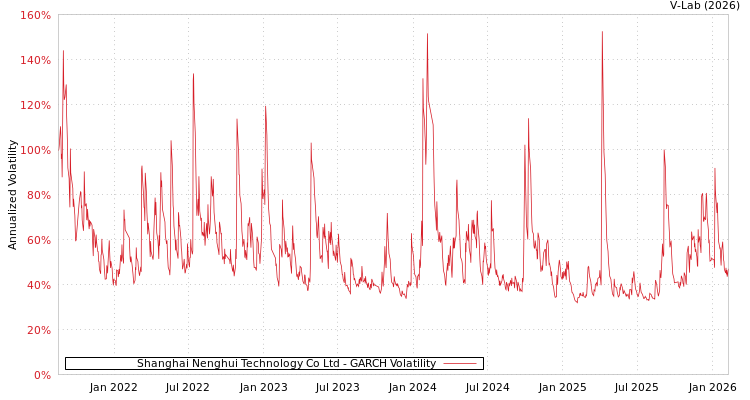 graph of Shanghai Nenghui Technology Co Ltd GARCH