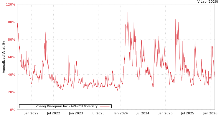 graph of Zhang Xiaoquan Inc APARCH