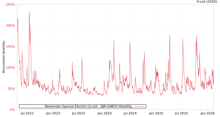 graph of Newonder Special Electric Co Ltd GJR-GARCH