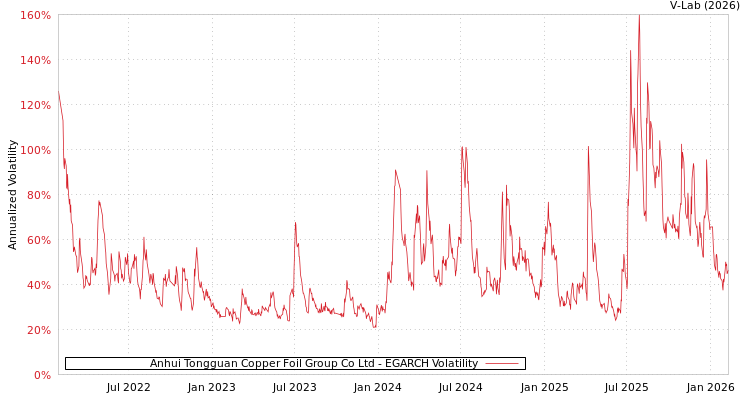 graph of Anhui Tongguan Copper Foil Group Co Ltd EGARCH