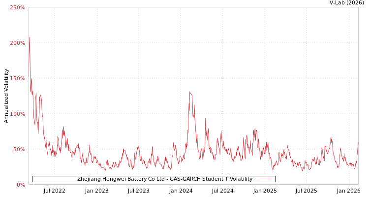 graph of Zhejiang Hengwei Battery Co Ltd GAS-GARCH-T