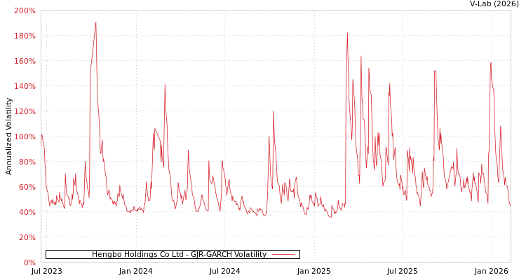 graph of Hengbo Holdings Co Ltd GJR-GARCH