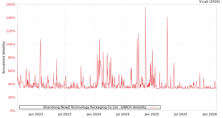 graph of Shandong Newjf Technology Packaging Co Ltd GARCH