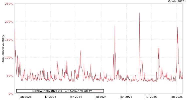 graph of Mehow Innovative Ltd GJR-GARCH