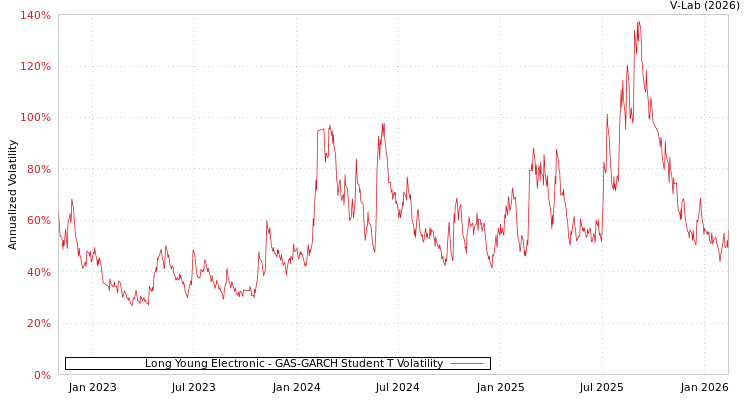 graph of Long Young Electronic GAS-GARCH-T