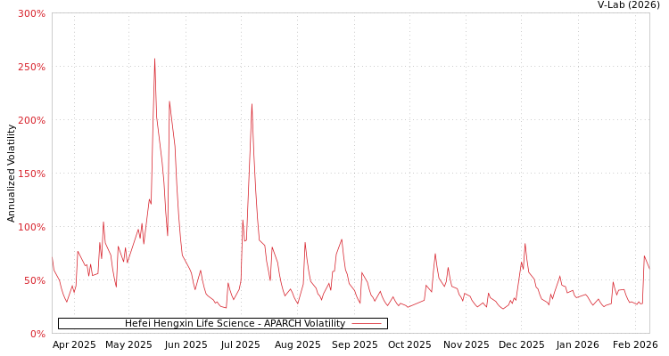 graph of Hefei Hengxin Life Science APARCH