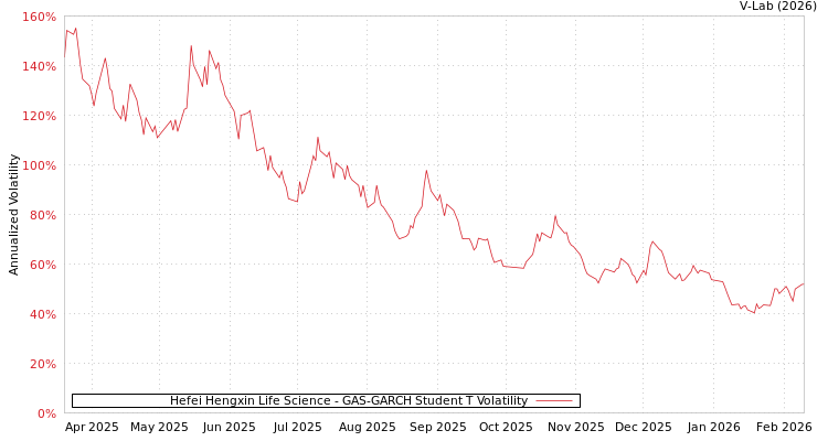 graph of Hefei Hengxin Life Science GAS-GARCH-T