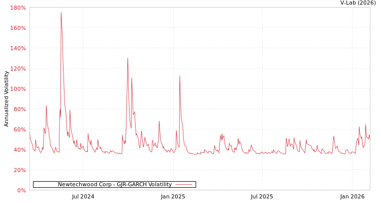 graph of Newtechwood Corp GJR-GARCH