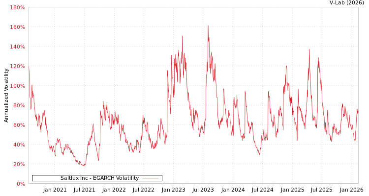 graph of Saltlux Inc EGARCH
