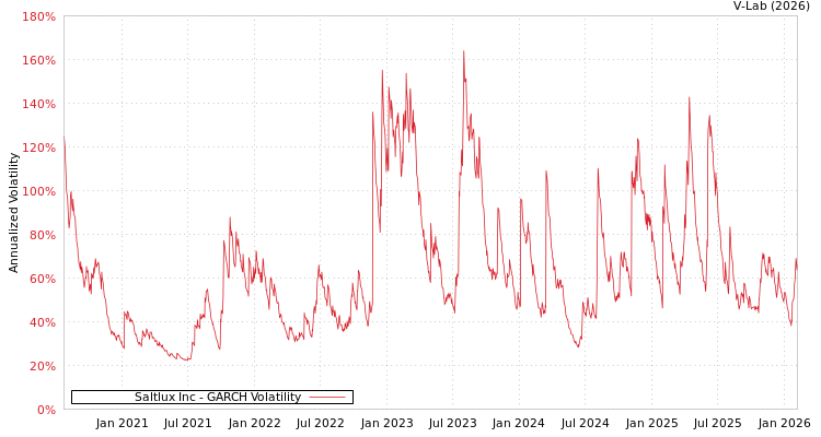 graph of Saltlux Inc GARCH