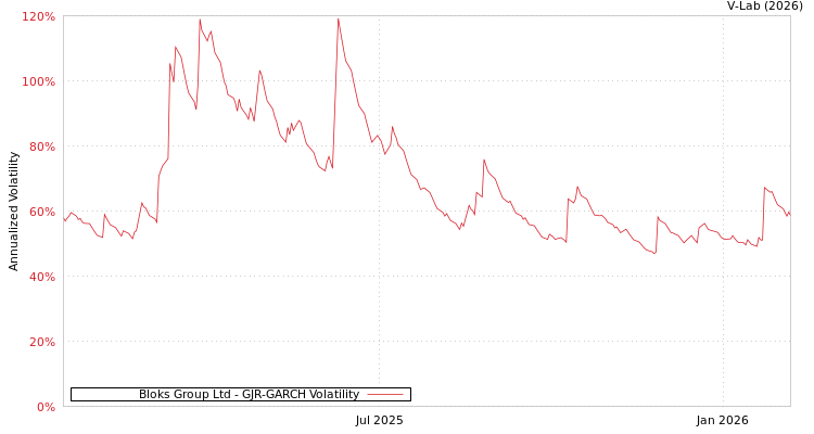 graph of Bloks Group Ltd GJR-GARCH