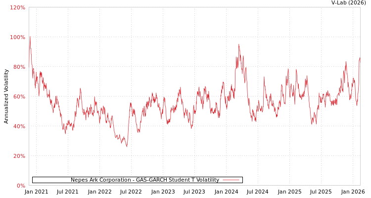 graph of Nepes Ark Corporation GAS-GARCH-T