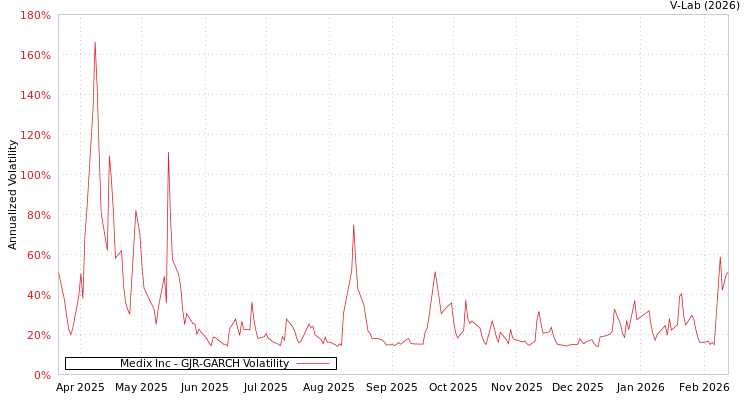 graph of Medix Inc GJR-GARCH
