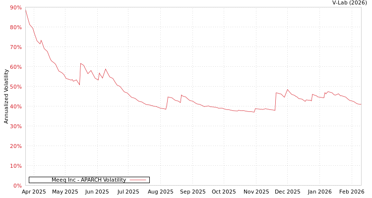graph of Meeq Inc APARCH