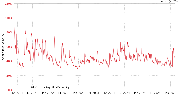 graph of T&L Co Ltd AMEM