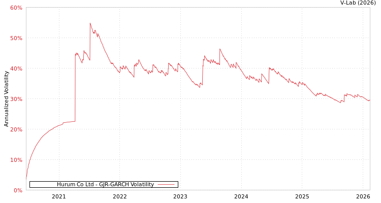graph of Hurum Co Ltd GJR-GARCH