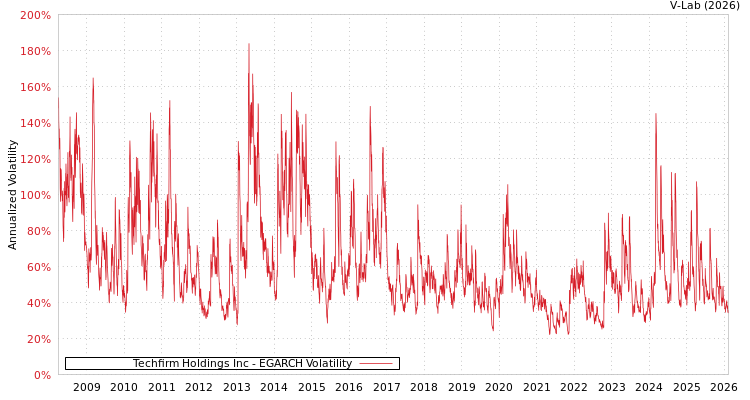 graph of Techfirm Holdings Inc EGARCH