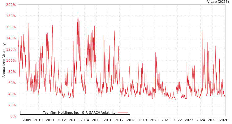 graph of Techfirm Holdings Inc GJR-GARCH