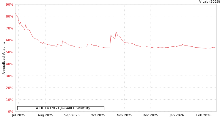 graph of A TIE Co Ltd GJR-GARCH