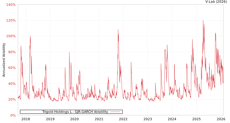 graph of Trigold Holdings L GJR-GARCH