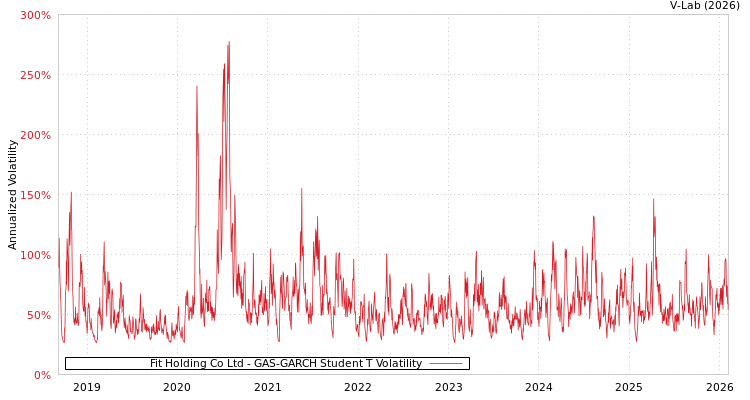 graph of Fit Holding Co Ltd GAS-GARCH-T