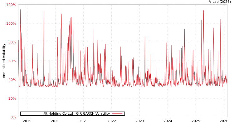 graph of Fit Holding Co Ltd GJR-GARCH