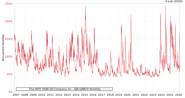 graph of The WHY HOW DO Company Inc GJR-GARCH
