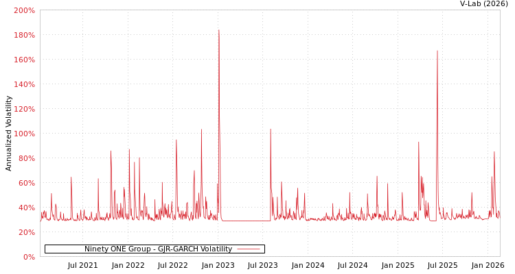 graph of Ninety ONE Group GJR-GARCH