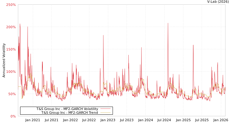 graph of T&S Group Inc MF2-GARCH