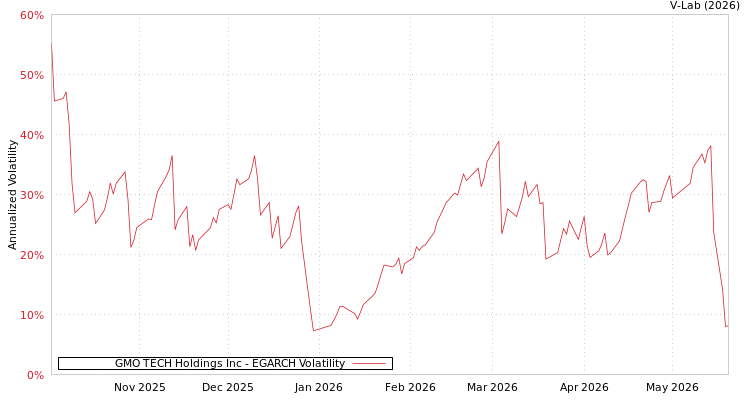 graph of GMO TECH Holdings Inc EGARCH