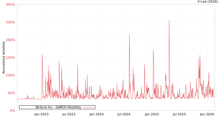 graph of Bellock Inc GARCH