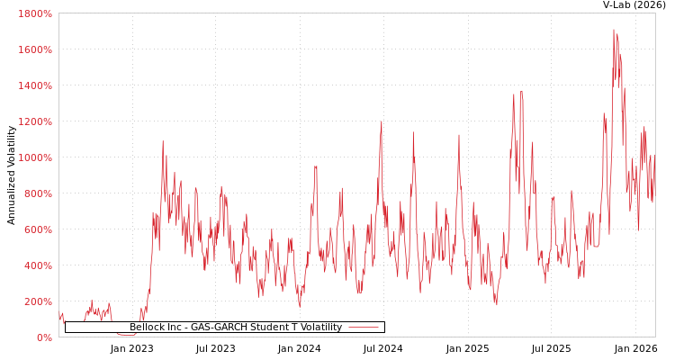 graph of Bellock Inc GAS-GARCH-T