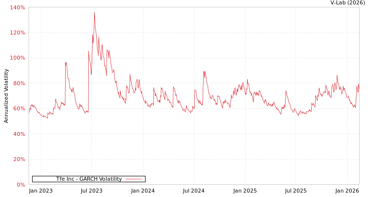 graph of Tfe Inc GARCH