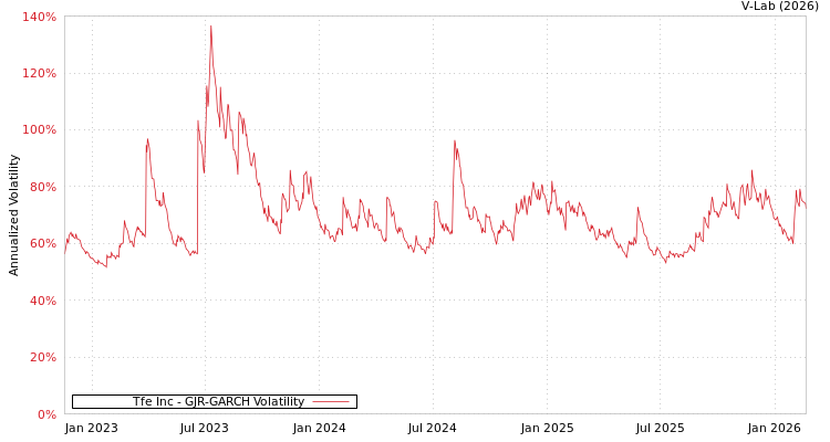 graph of Tfe Inc GJR-GARCH