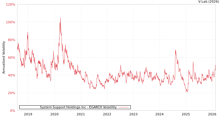 graph of System Support Holdings Inc EGARCH