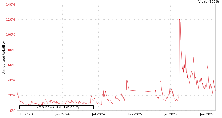 graph of Gitsn Inc APARCH