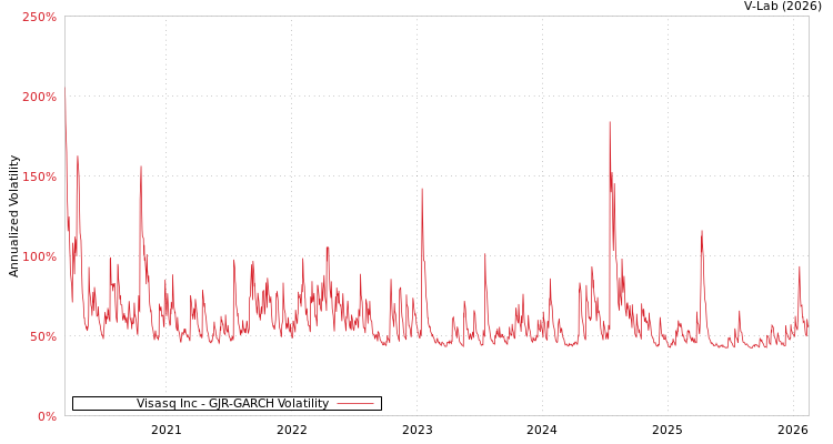 graph of Visasq Inc GJR-GARCH