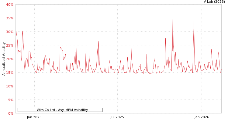 graph of Wits Co Ltd AMEM