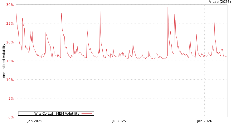graph of Wits Co Ltd MEM