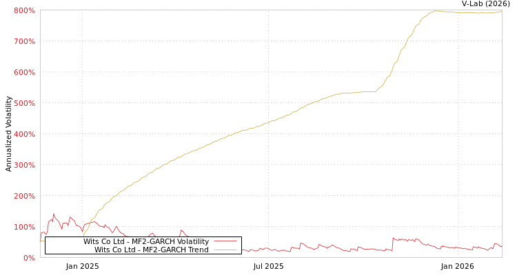 graph of Wits Co Ltd MF2-GARCH