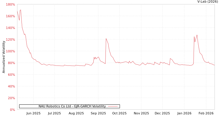 graph of NAU Robotics Co Ltd GJR-GARCH
