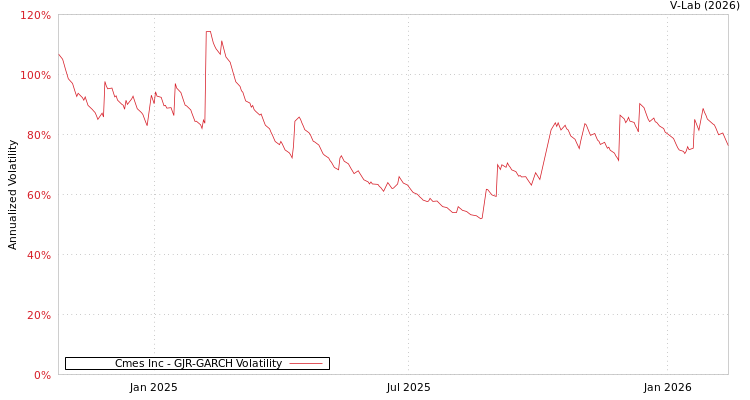 graph of Cmes Inc GJR-GARCH