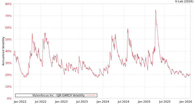 graph of Vizionfocus Inc GJR-GARCH