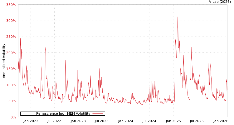 graph of Renascience Inc MEM